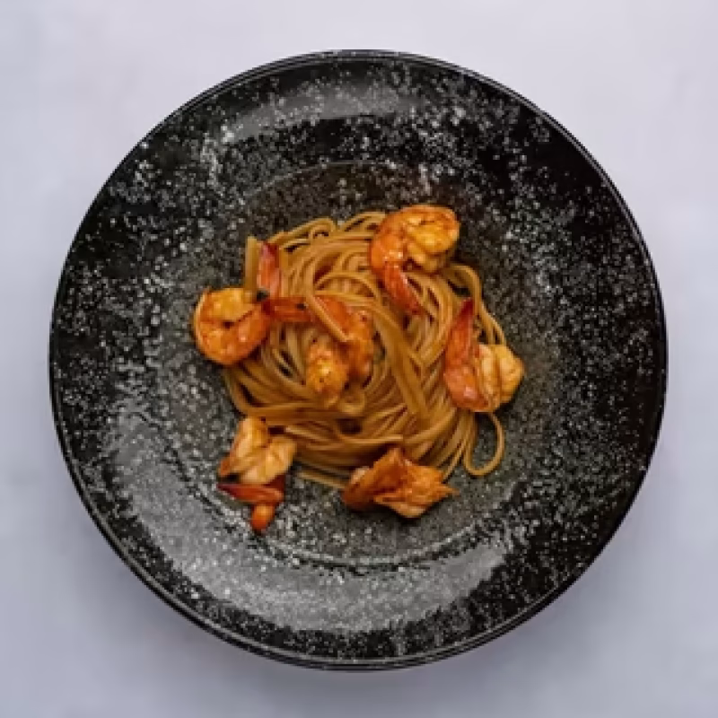 Linguini me Karkalec Kungull